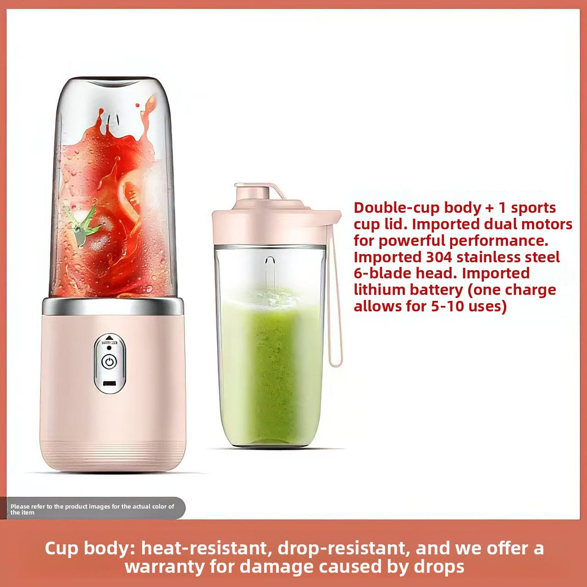 Portable charging juice blender