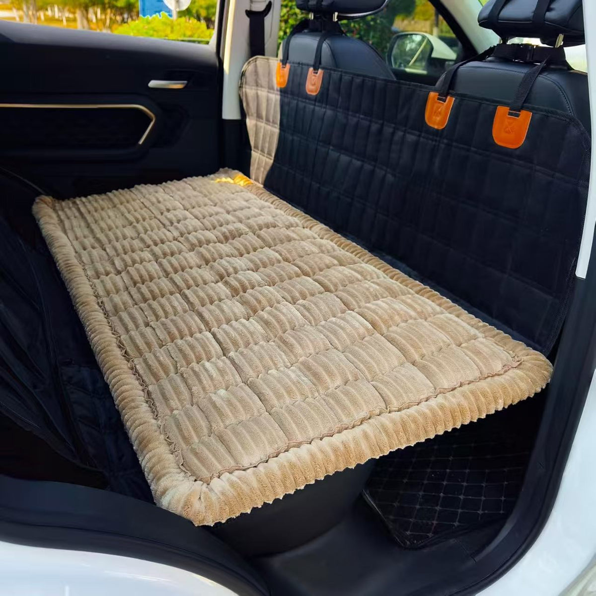 Velmura CozyRide™ | Plush Dog Car Seat Cushion